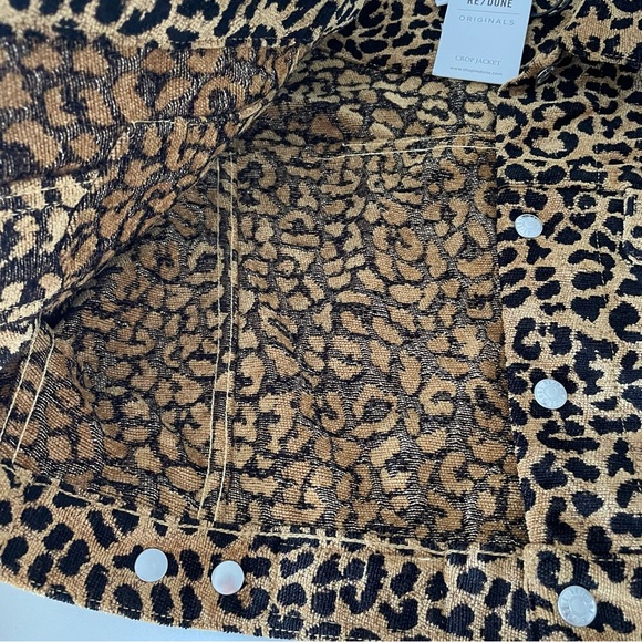RE/DONE Cheetah Crop Jacket XS - Picture 13 of 13